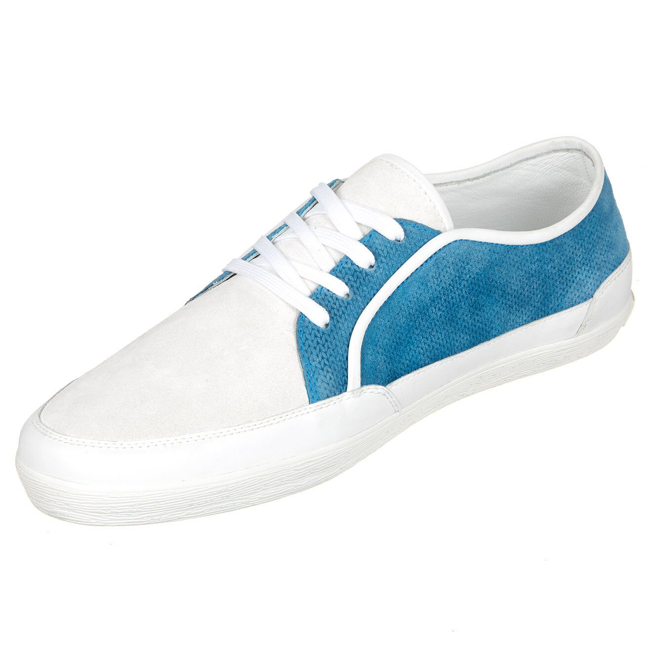 Dolce & Gabbana Baskets en Velours de Cuir bleu/blanc