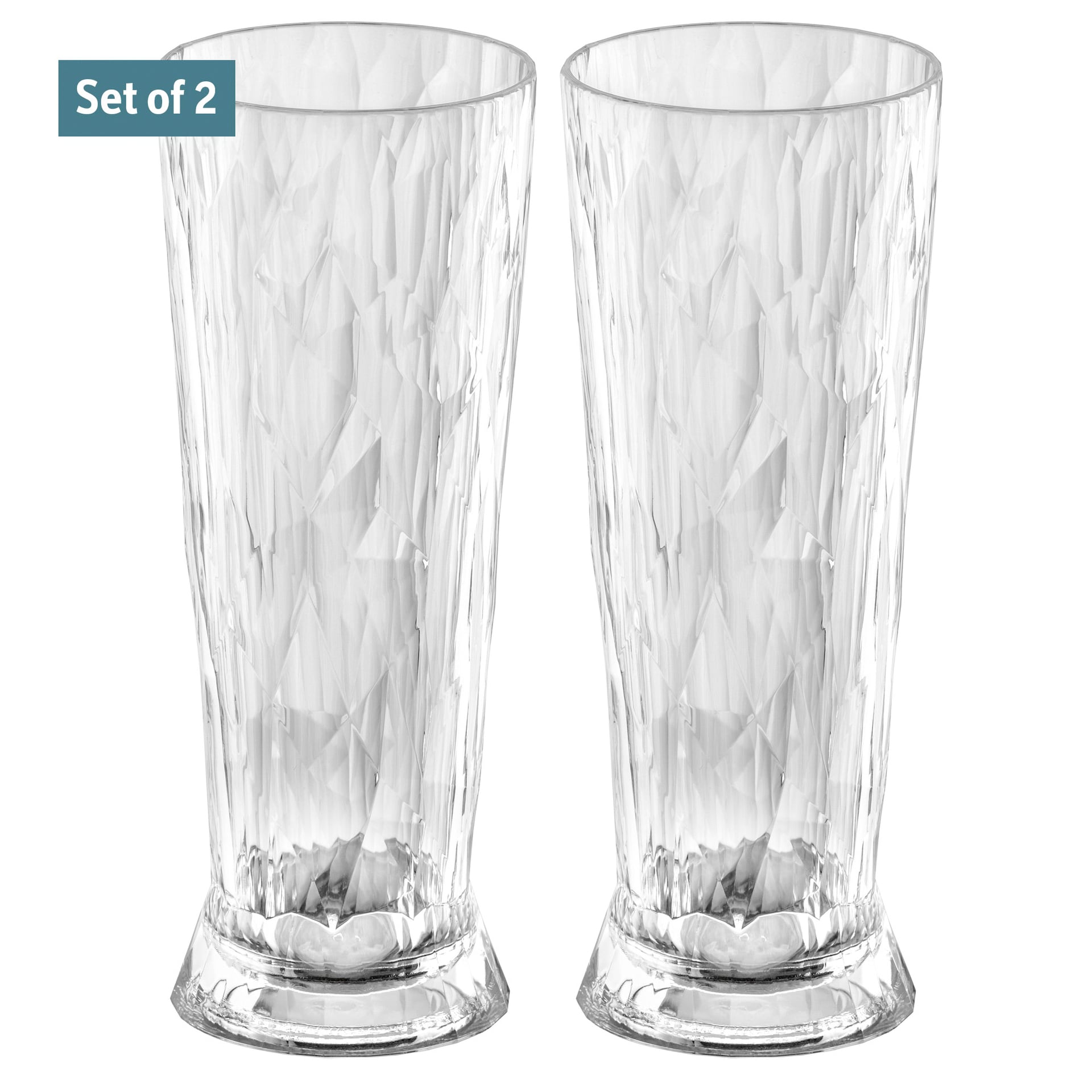 koziol Bierglas Superglas CLUB NO.11 2er Set 500 ml kristallklar