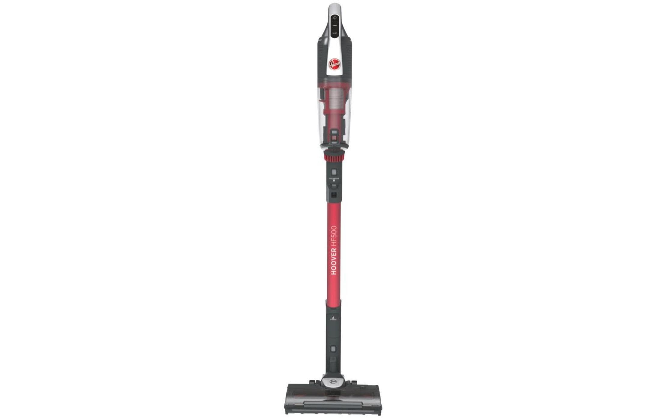 Akku-Hand- und Stielsauger HF522STH 011 Grau/Rot<br>Kompakter Besenstaubsauger ohne Kabel