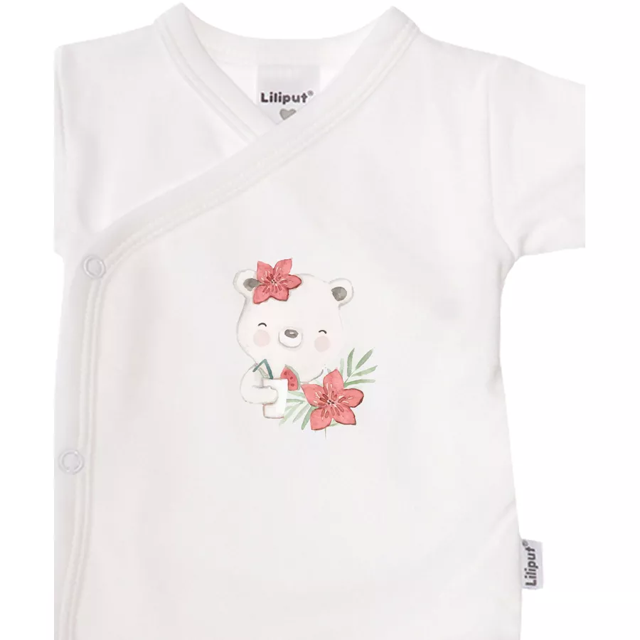 Liliput Wickelbody (Set, 2-tlg.) Tropical Bunny weiß