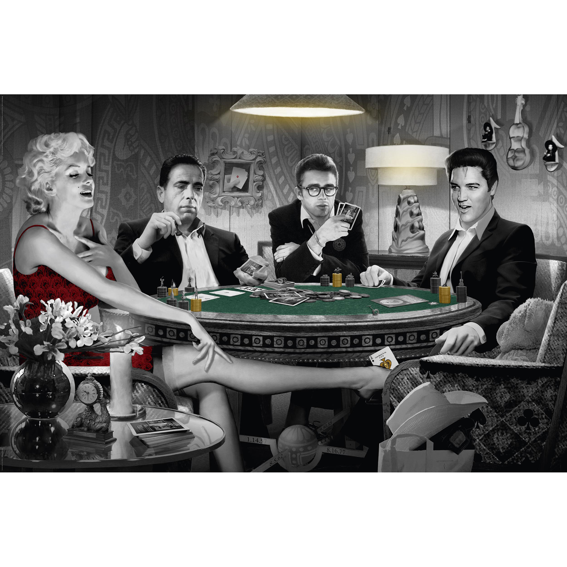 Deco-Panel CHRIS CONSANI - FOUR OF A KIND - 90x60 cm