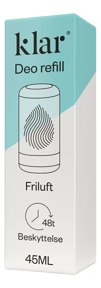 KLAR Deo Refill Friluft - 45 ml.