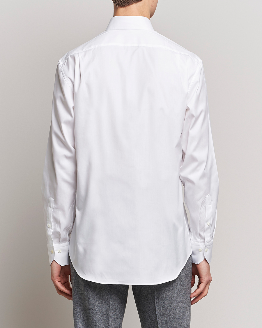 Stenströms Fitted Body Button Down Shirt White