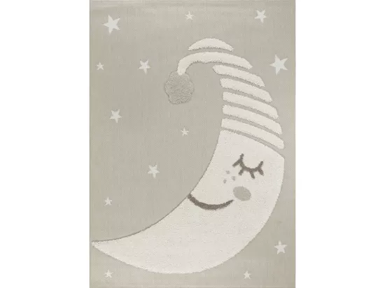 Tapis enfant lune beige - LUNA Enfants 10 Taupe 120*170