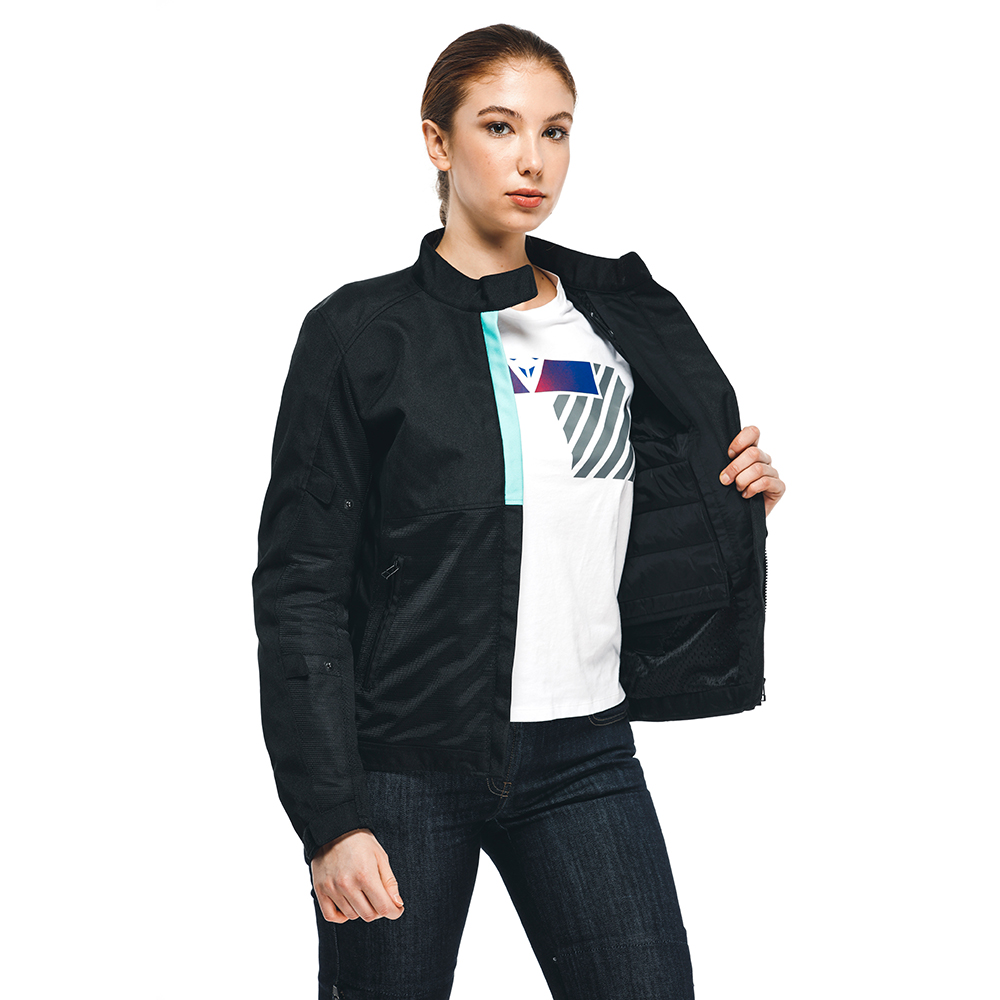 Dainese - Blouson Femme Risoluta Air Tex Lady Noir / Turquoise