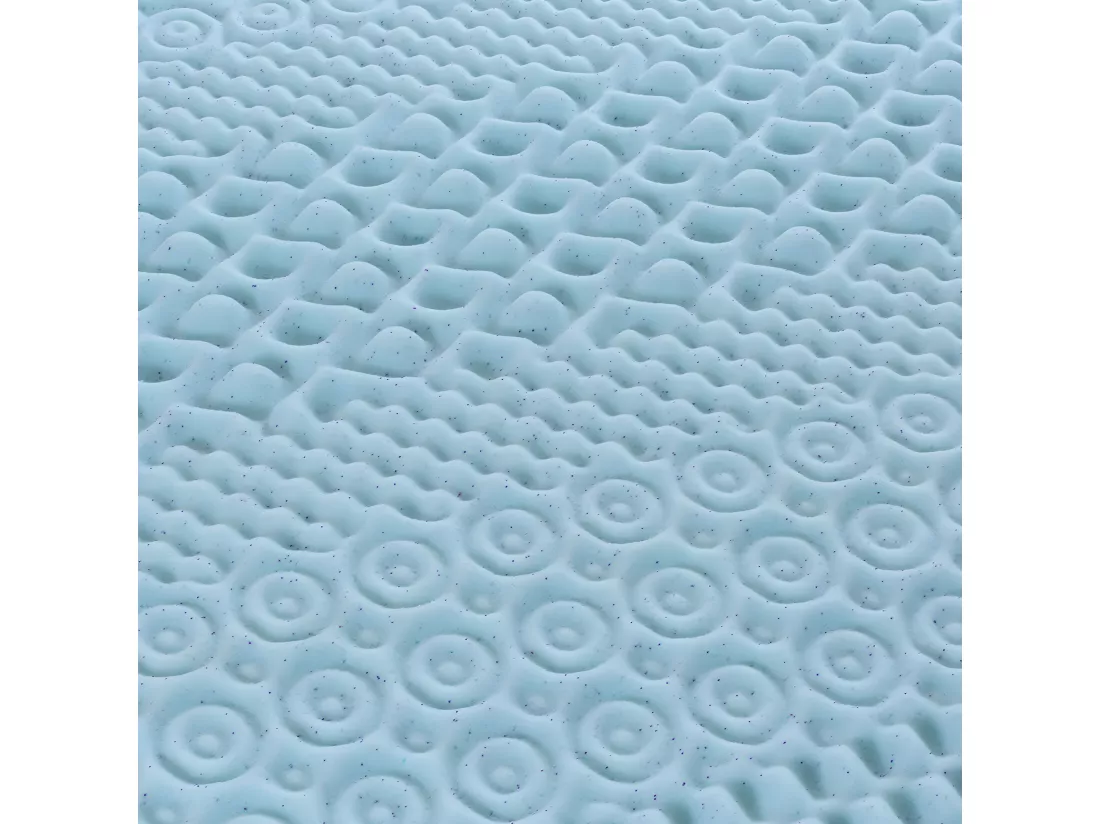 OLYMPE LITERIE | Surmatelas GEL REFRESH 160x200 cm | Mémoire de forme avec gel thermorégulateur