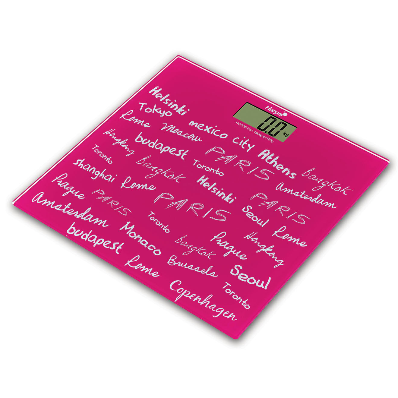 Harper Pèse personne rose - 30x30x1.6 cm
