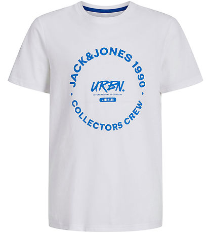 Jack & Jones T-Shirt - JjSimon - White/BIG