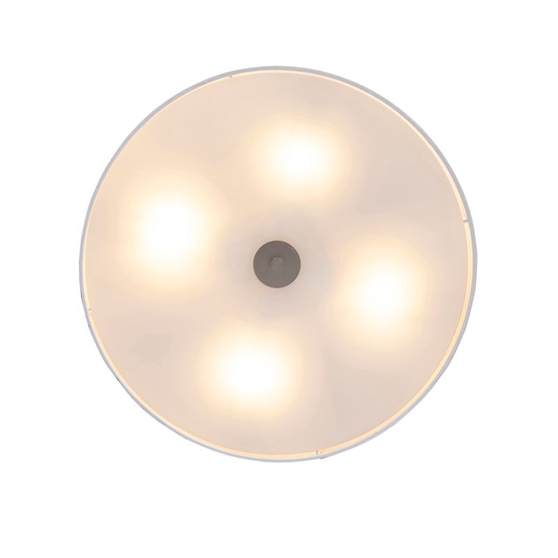 Landelijke plafondlamp wit 50 cm - Drum