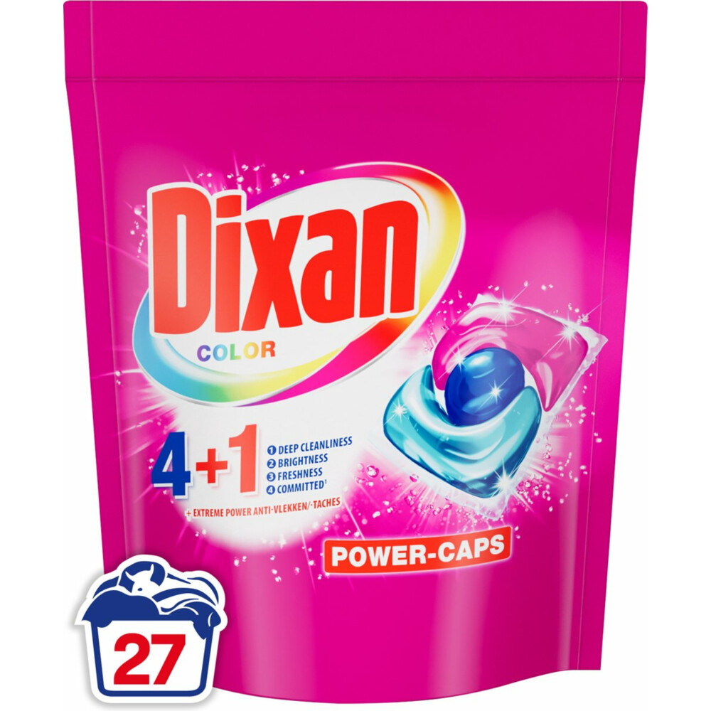 Dixan Wascapsules Gekleurde Was Triplet Color Doy27 stuks