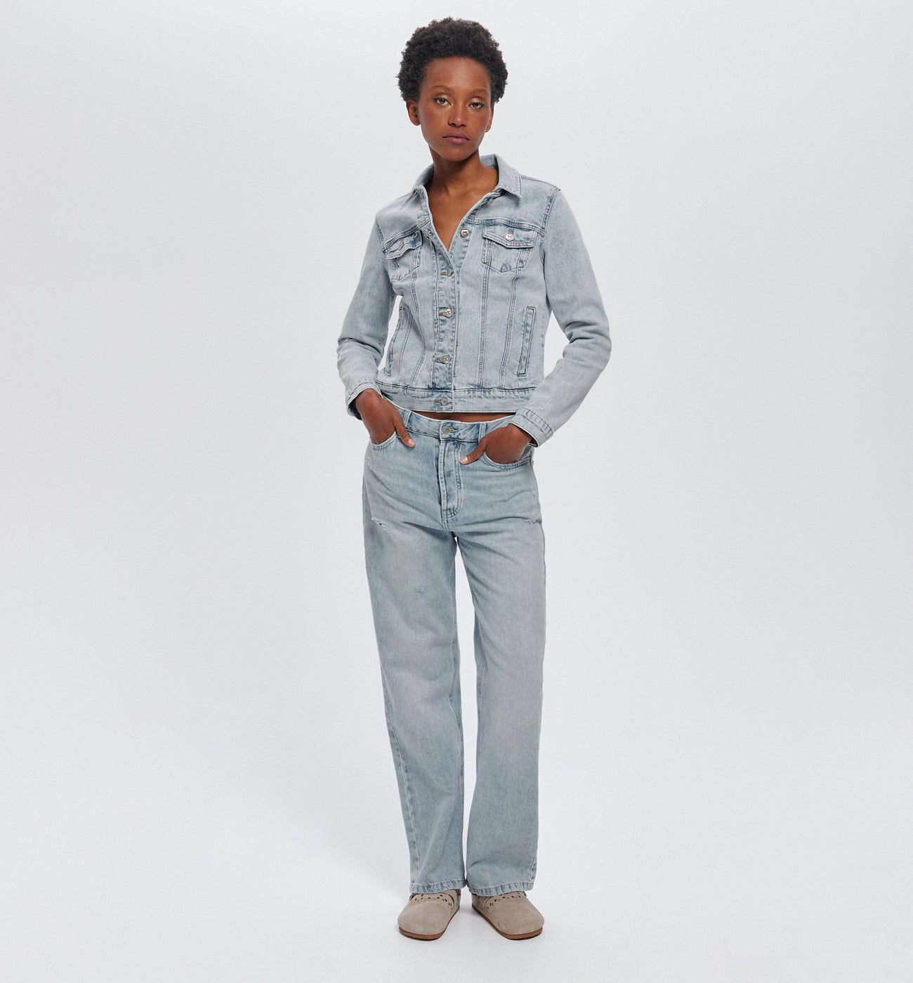 Veste en jean Femme - Jean très clair