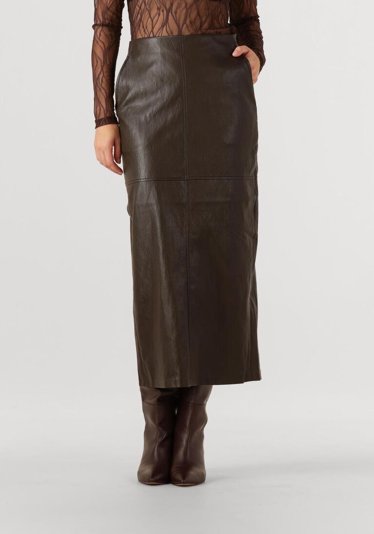 bruine co'couture midirok gitt floor skirt