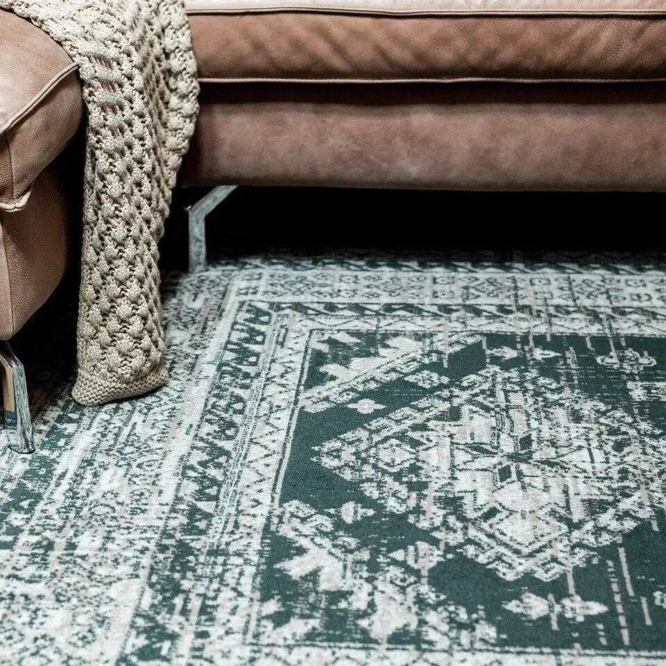 Interieur05 Vintage Vloerkleed Aila Groen - 330 x 240 cm