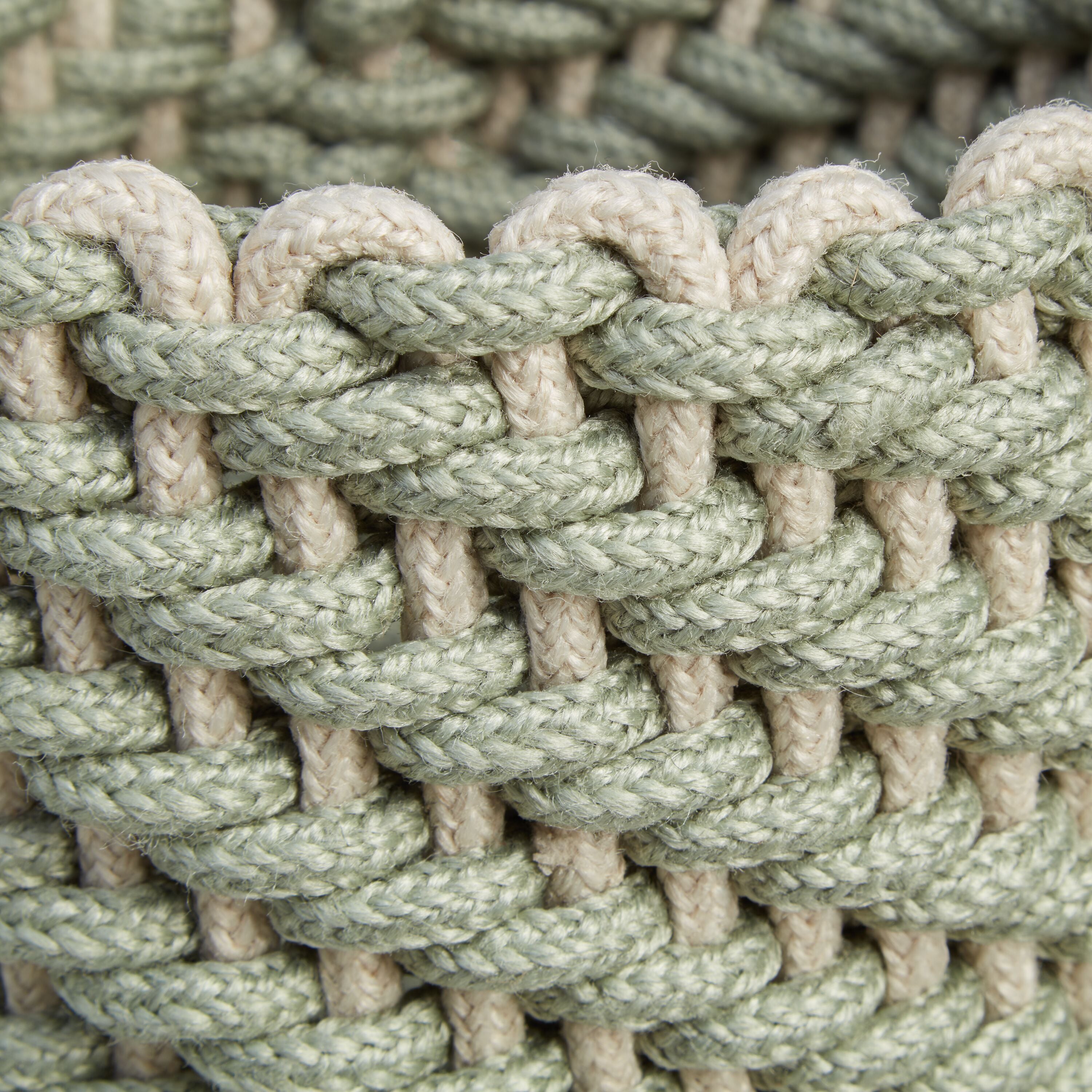 SIENNA Korb - Beige, Mint / H: 24.0 cm
