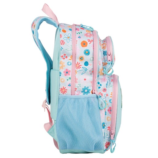 Mochila escolar Blin-blin com dois compartimentos + carrinho para brinquedos com 4 rodas giratórias