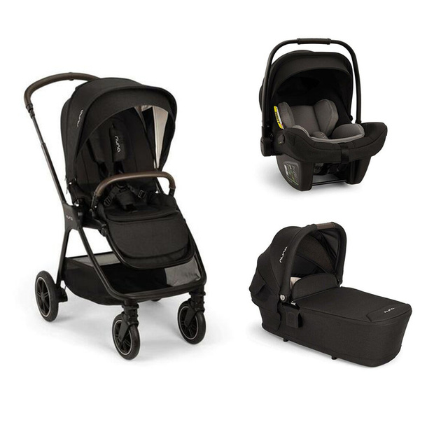 Poussette TRIO Triv Next + Siège-auto Pipa Next + Nacelle Lytl Caviar - NUNA