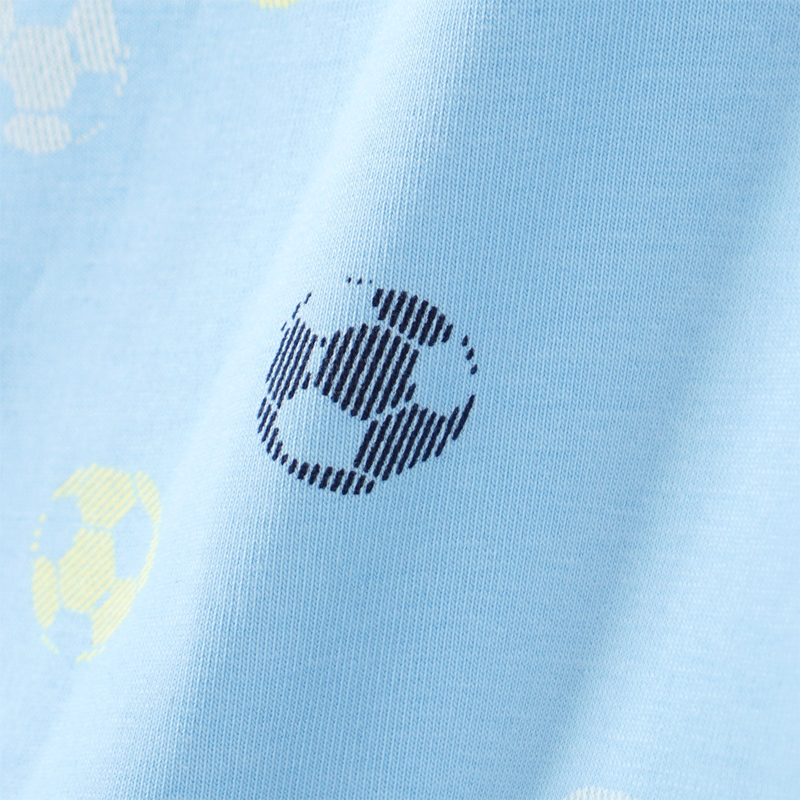 Topolino 3 Jungen Unterhemden mit Bio-Baumwolle hellblau / dunkelblau / creme