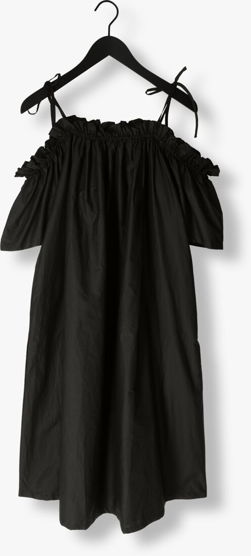 OBJECT zwarte object midi jurk objcarla s/s dress 127