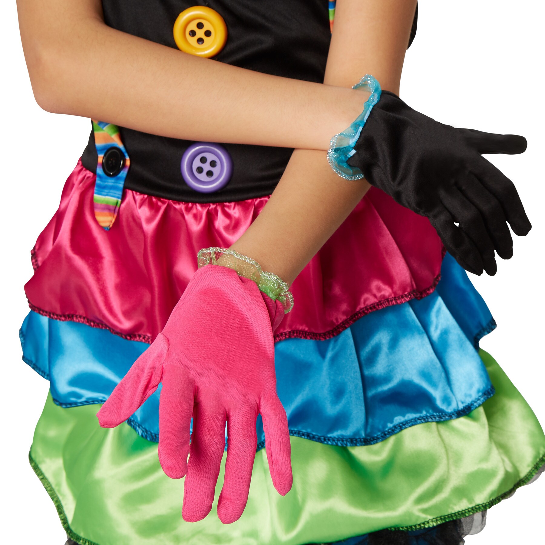 tectake® Mädchenkostüm Crazy New Wave Clown