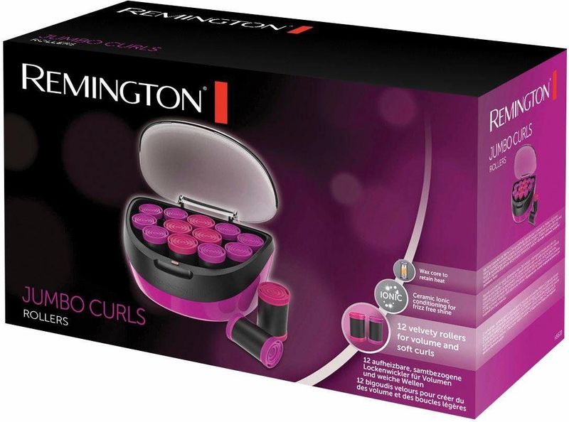 Remington - Jumbo Curls Krulset - Krulsets - Zwart - Fluweel