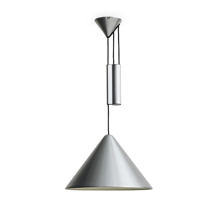 HAY - Compass Pendelleuchte, höhenverstellbar, Ø 43 cm, Aluminium gebürstet