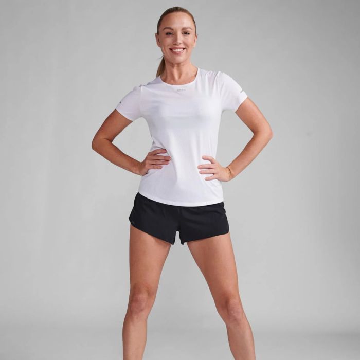 2XU Dame T-shirts Light Speed Tech Tee Hvid