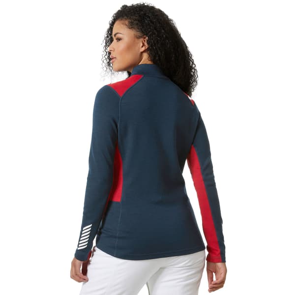 T-shirt thermique HELLY HANSEN W LIFA MERINO MIDW 1/2 ZIP NAVY