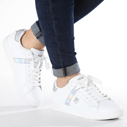 Baskets Femme Crosscourt 2 FFW0257 White Silver Iridescent