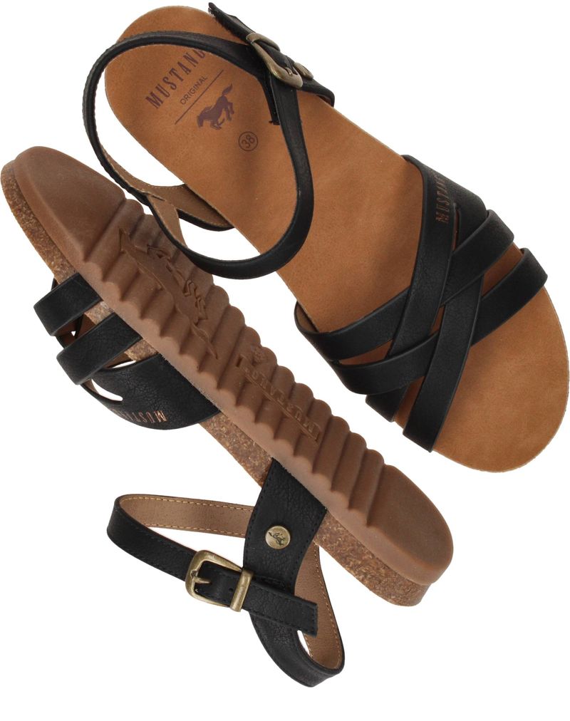 Mustang Sandalen Zwart Dames