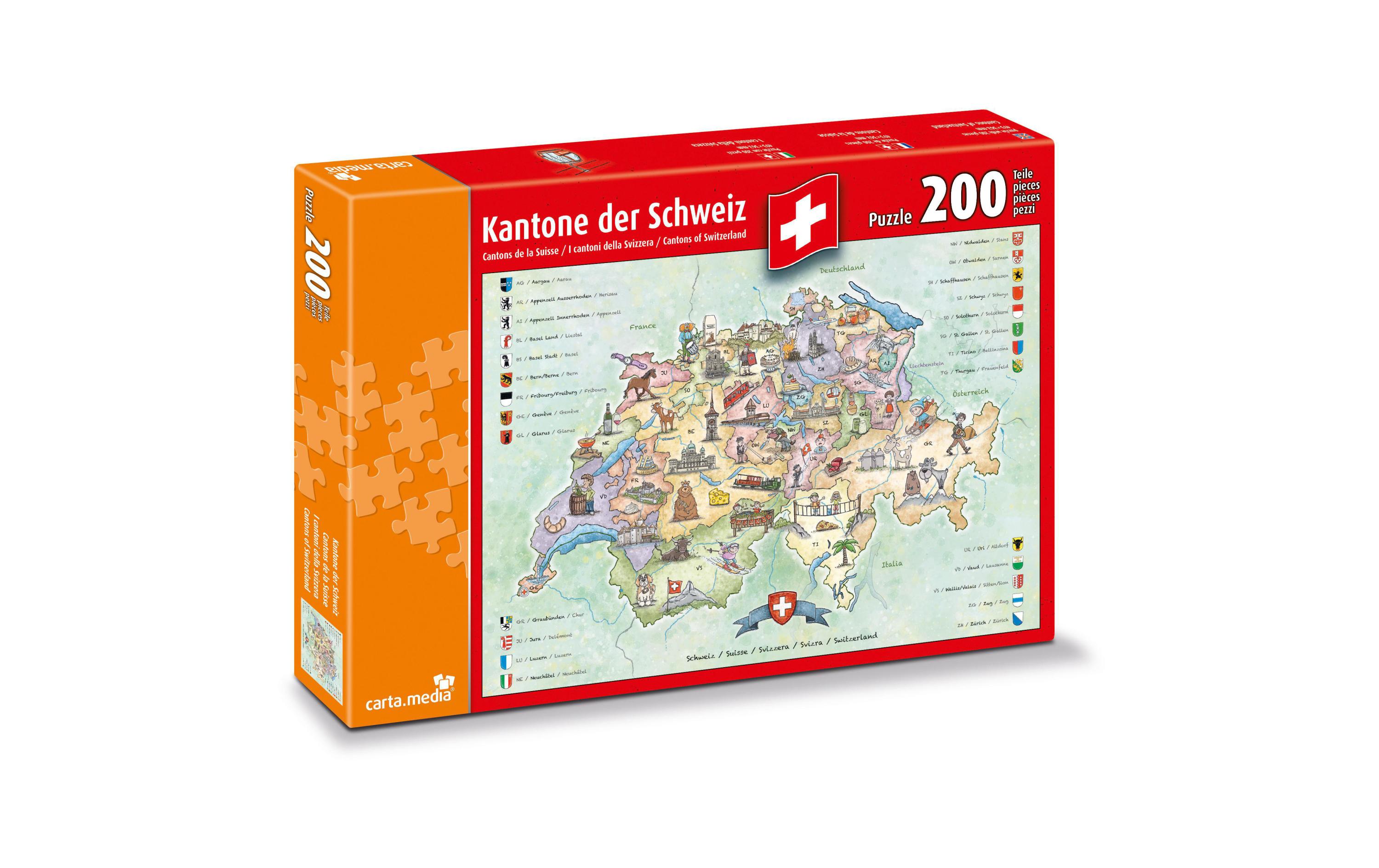 Puzzle Kantone der SchweizPuzzle