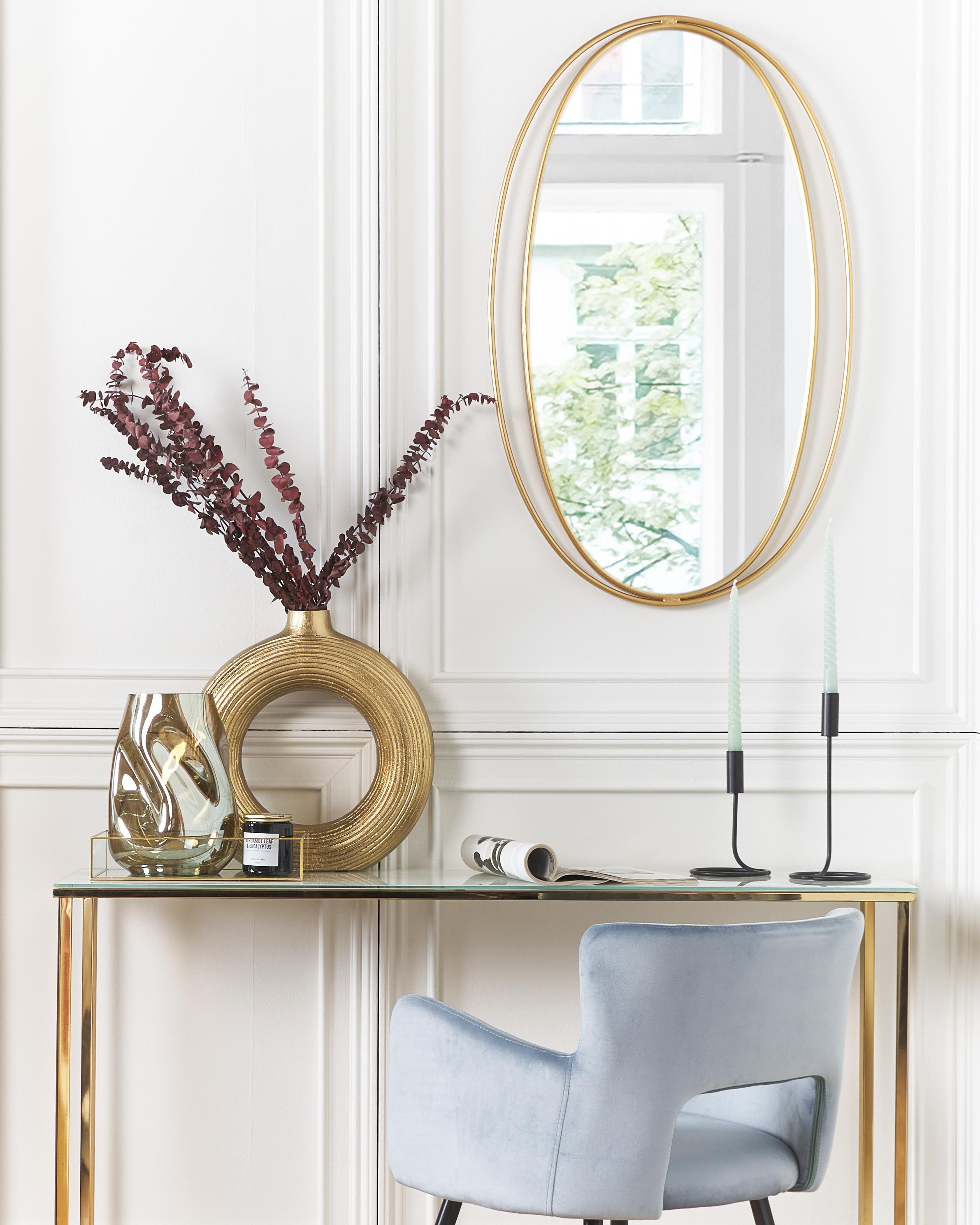 Wandspiegel BESSON 55 cm 90 cm Metaal Goud