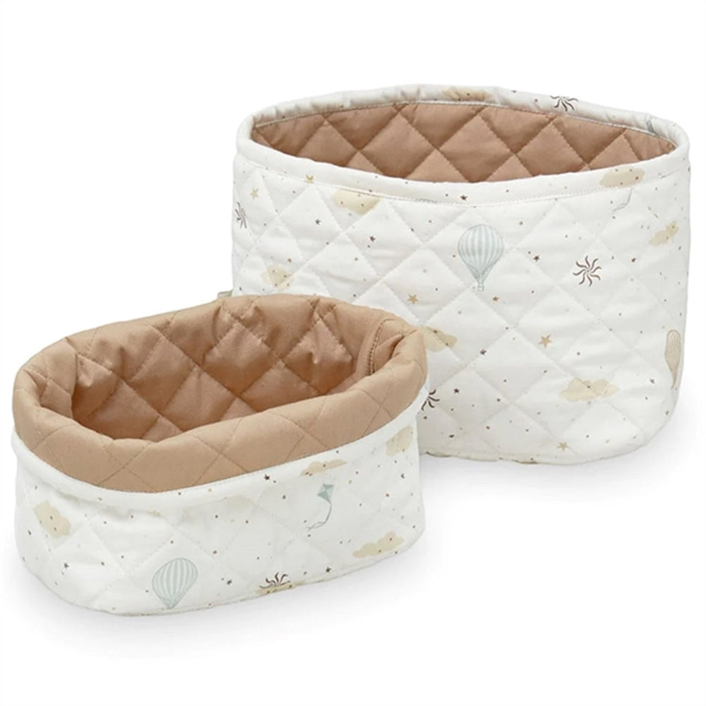 Cam Cam Quilted Opbevaringskurv 2-Pak Hazel - CamCam