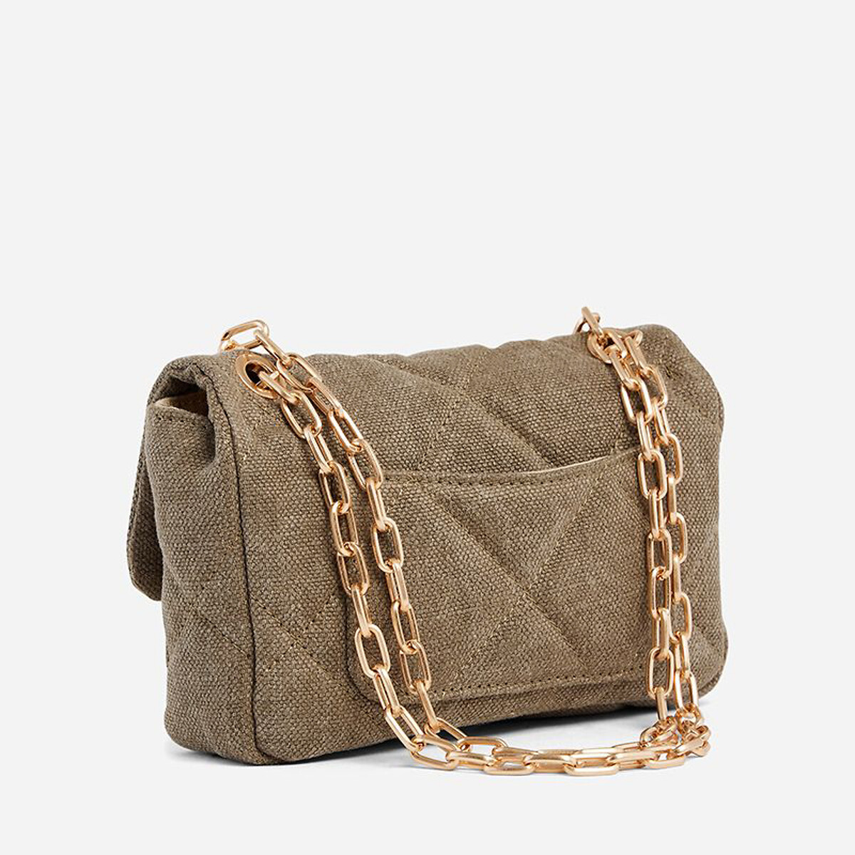 VANESSA BRUNO<br>Bolsa com alça de ombro, em linho acolchoado Moon Nano