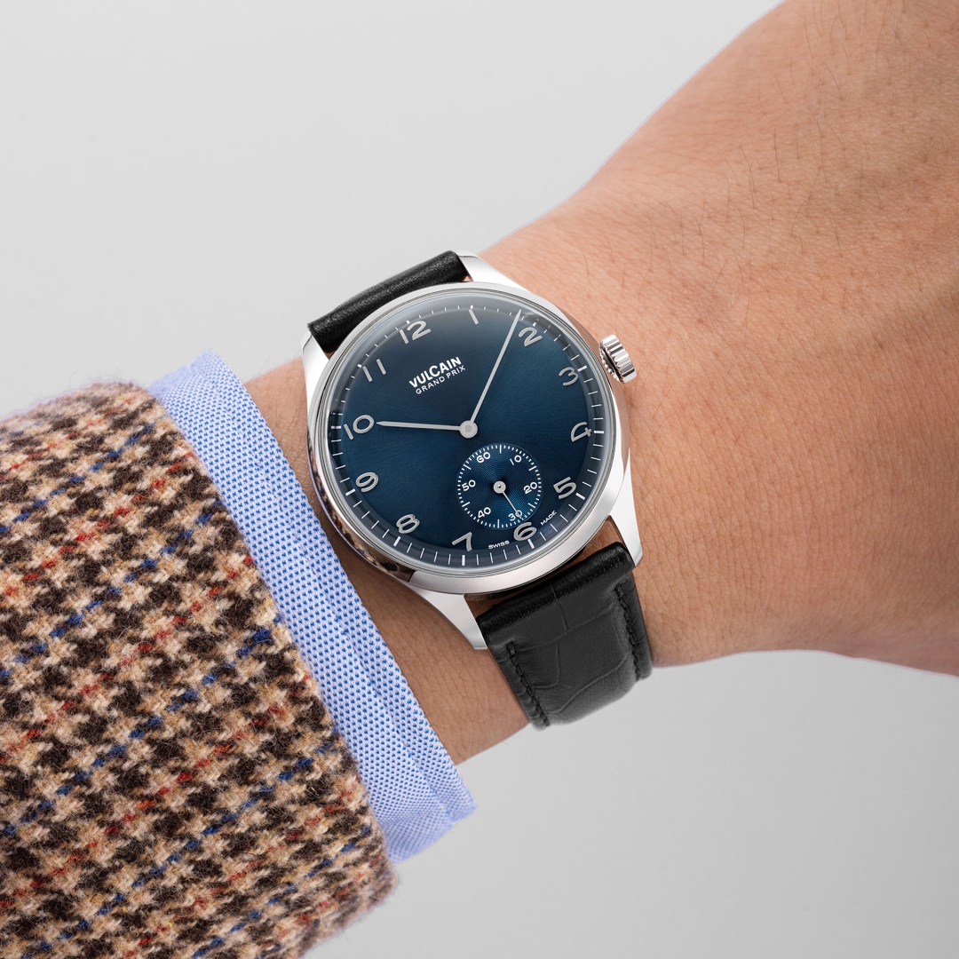 Vulcain Grand Prix Small Second Blue 39mm