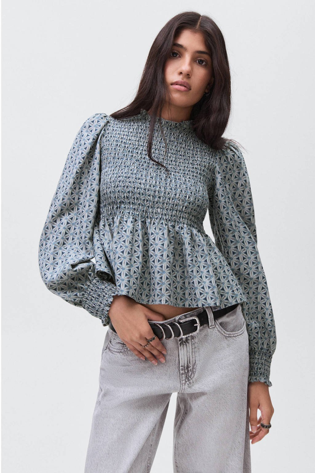 MANGO TEEN blousetop grijs