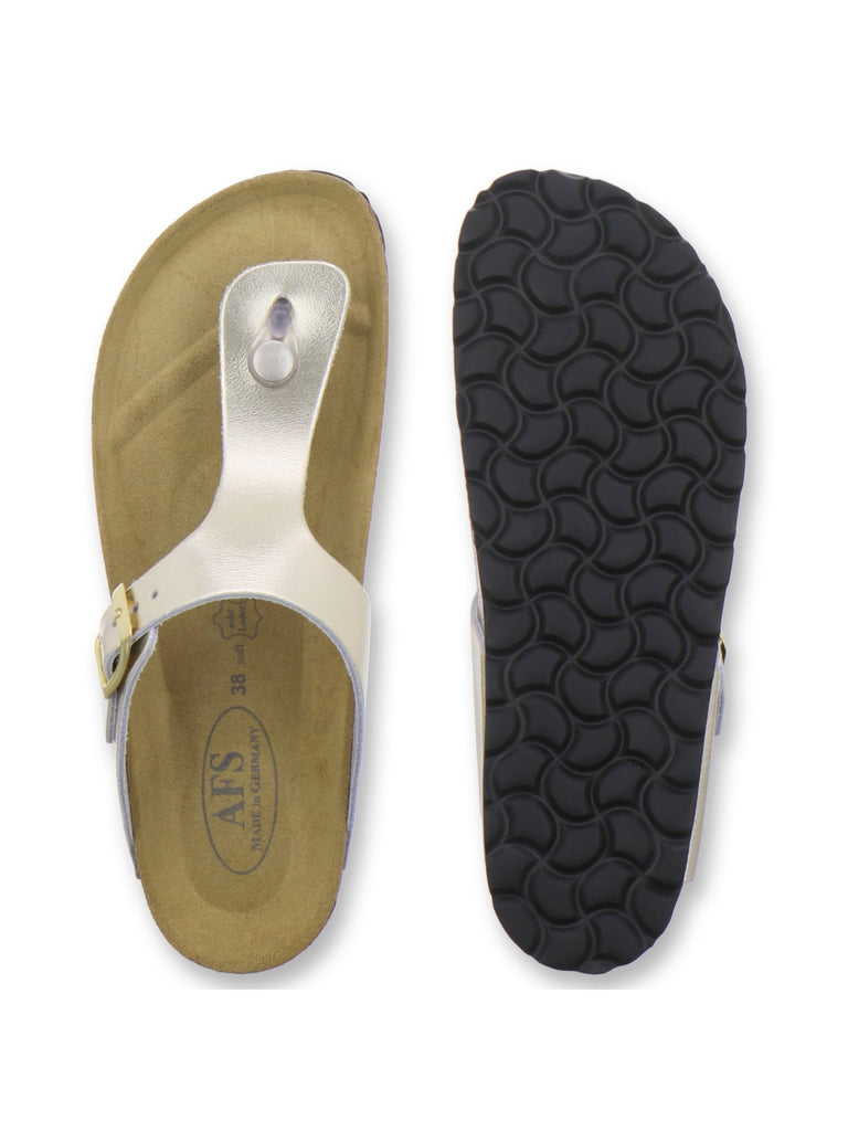Zehensteg Sandalen Damen gold