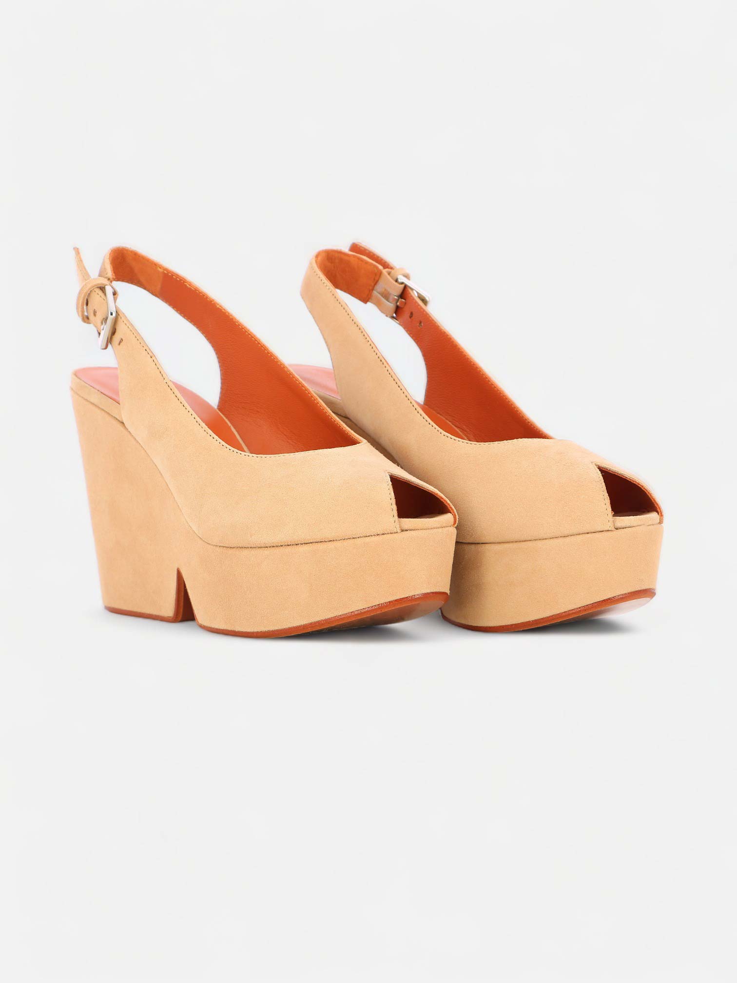 WEDGES - DYLAN wedges, goatskin beige || OUTLET