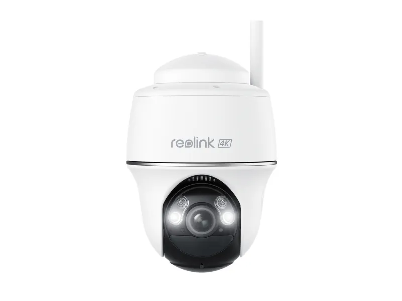 Reolink Argus Series B440 - Netværksovervågningskamera - panonering / hældningsvinkel - kanontårn - udendørs, indendørs - vandtæt - farve (Dag/nat) - 8 MP - 3840 x 2160 - 4K - audio - trådløs - WiFi - 2.4GHz radio, 5 GHz radio - H.265