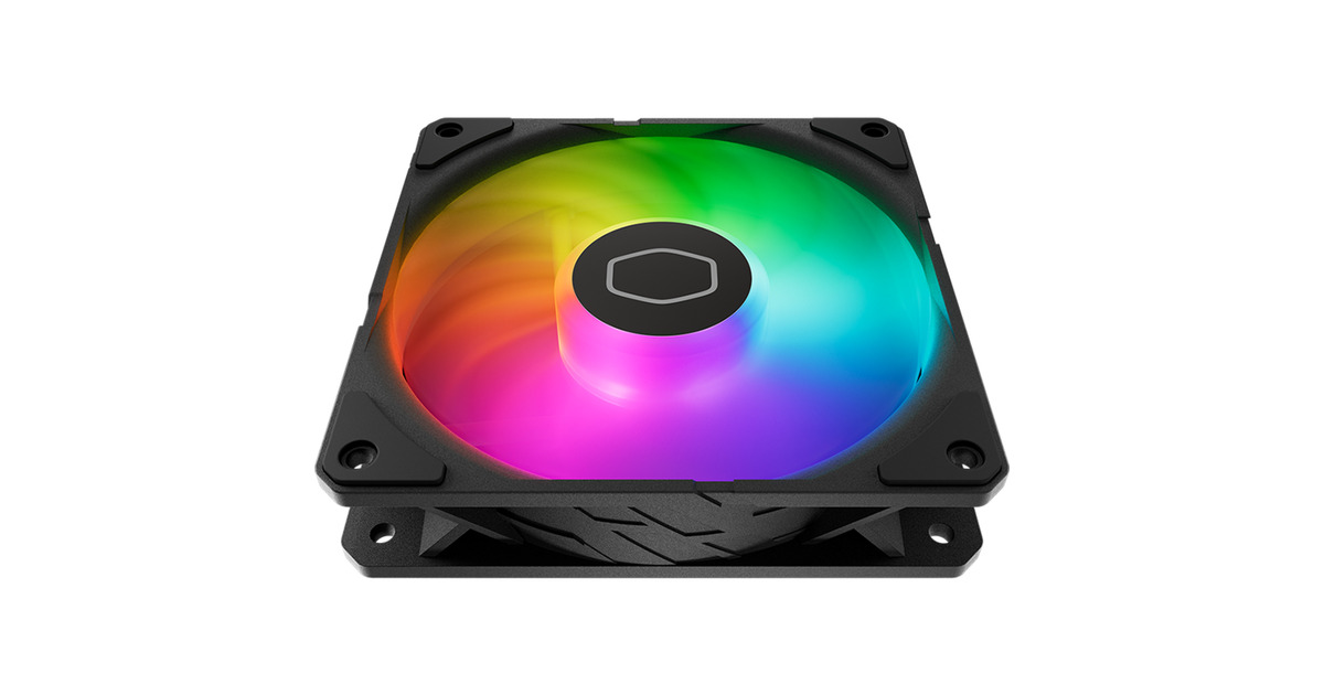 Cooler MasterSickleFlow Edge 120 ARGB Fan Kit case fans  (Zwart, 3 stuks, 120 x 120 x 25 mm, PWM, 3 stuks, met A1 Mini LED Controller)