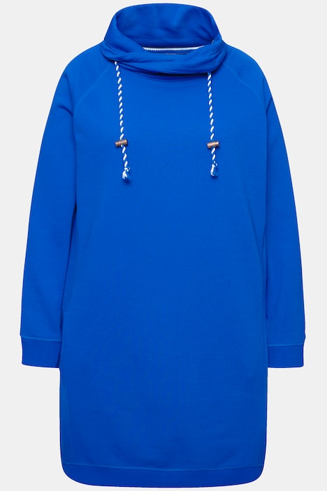 Sweatkleid, Stehkragen, Langarm, Taschen