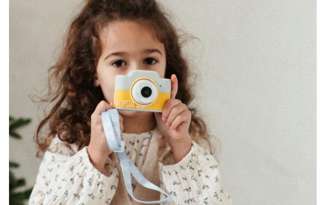Kinderkamera Digitalkamera Hoppstar Expert Kids ZitronengelbMit Selfie- Kamera und Videokamera