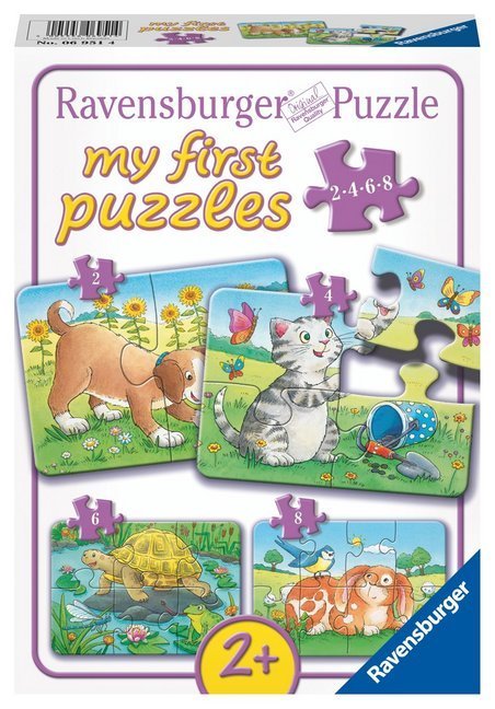 My first puzzles – Niedliche Haustiere 2/4/6/8-teilig