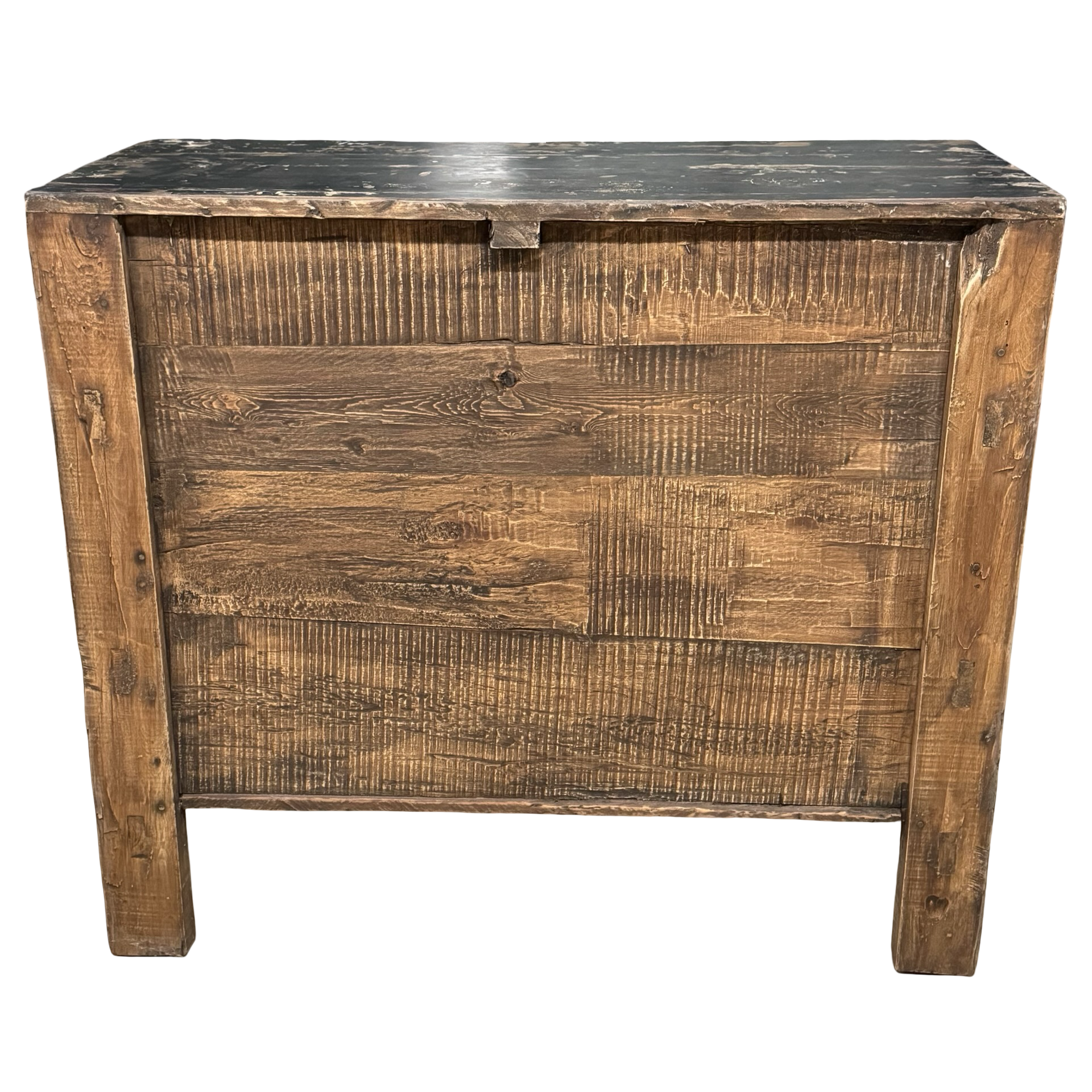 Wandkast 2deur zwart/wit schub uniek