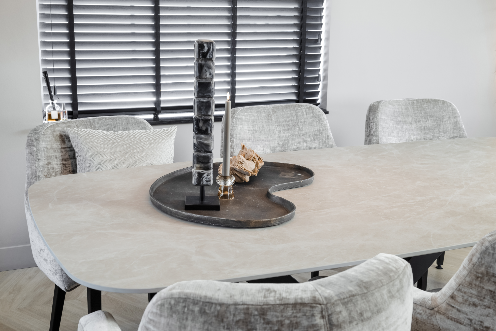 Eettafel Deens ovaal Fume 200x100 cm