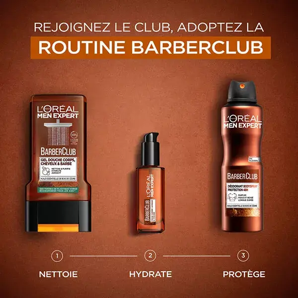 Desodorante Corporal L'Oréal Paris Men Expert BarberClub, Proteção 48h, 150ml