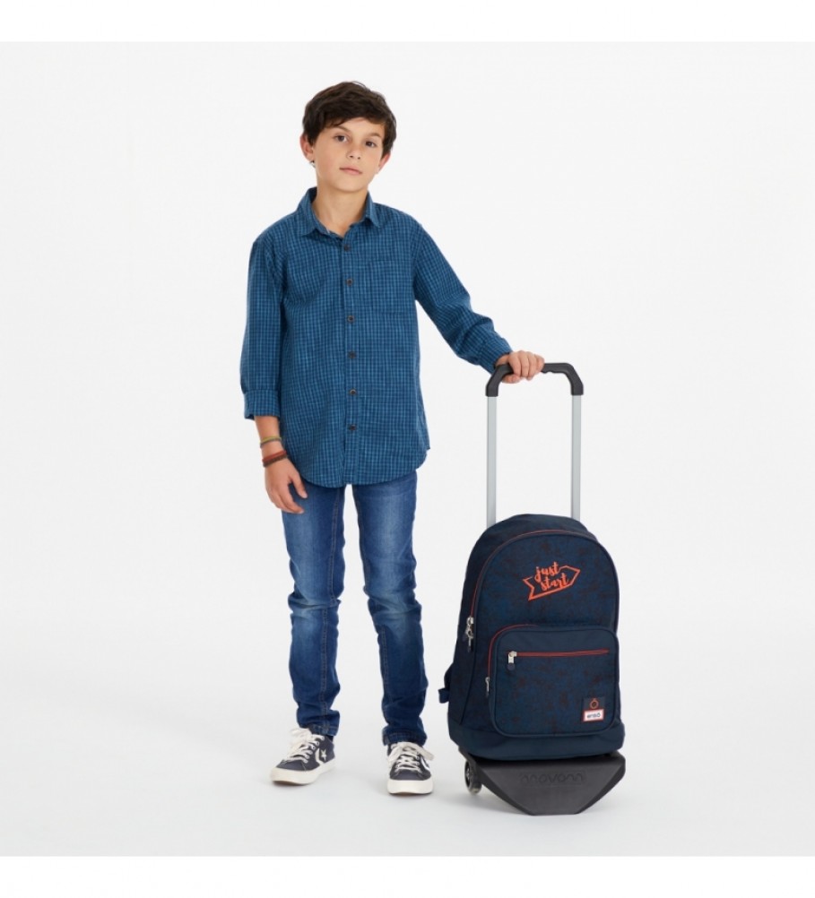 Mochila Enso Monsters 44cm com carrinho náutico