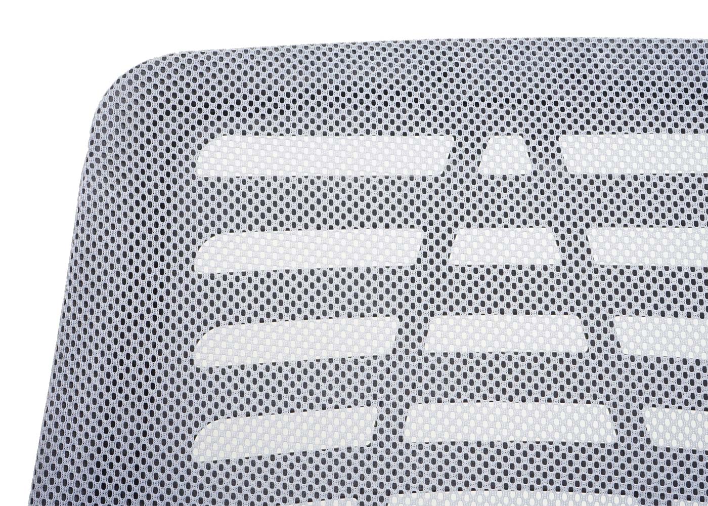 Bürostuhl MCW-L44, Schreibtischstuhl Computerstuhl, ergonomische Rückenlehne, Netzbezug Stoff/Textil ~ grau