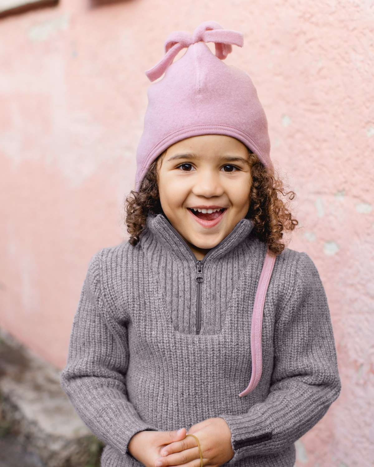 Ullue med dusk – Varm Ullfleece, 100% Merino