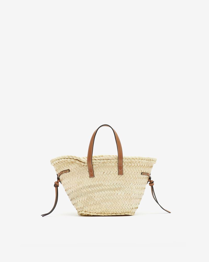 PANIER EN RAPHIA ET CUIR CADIX MINI