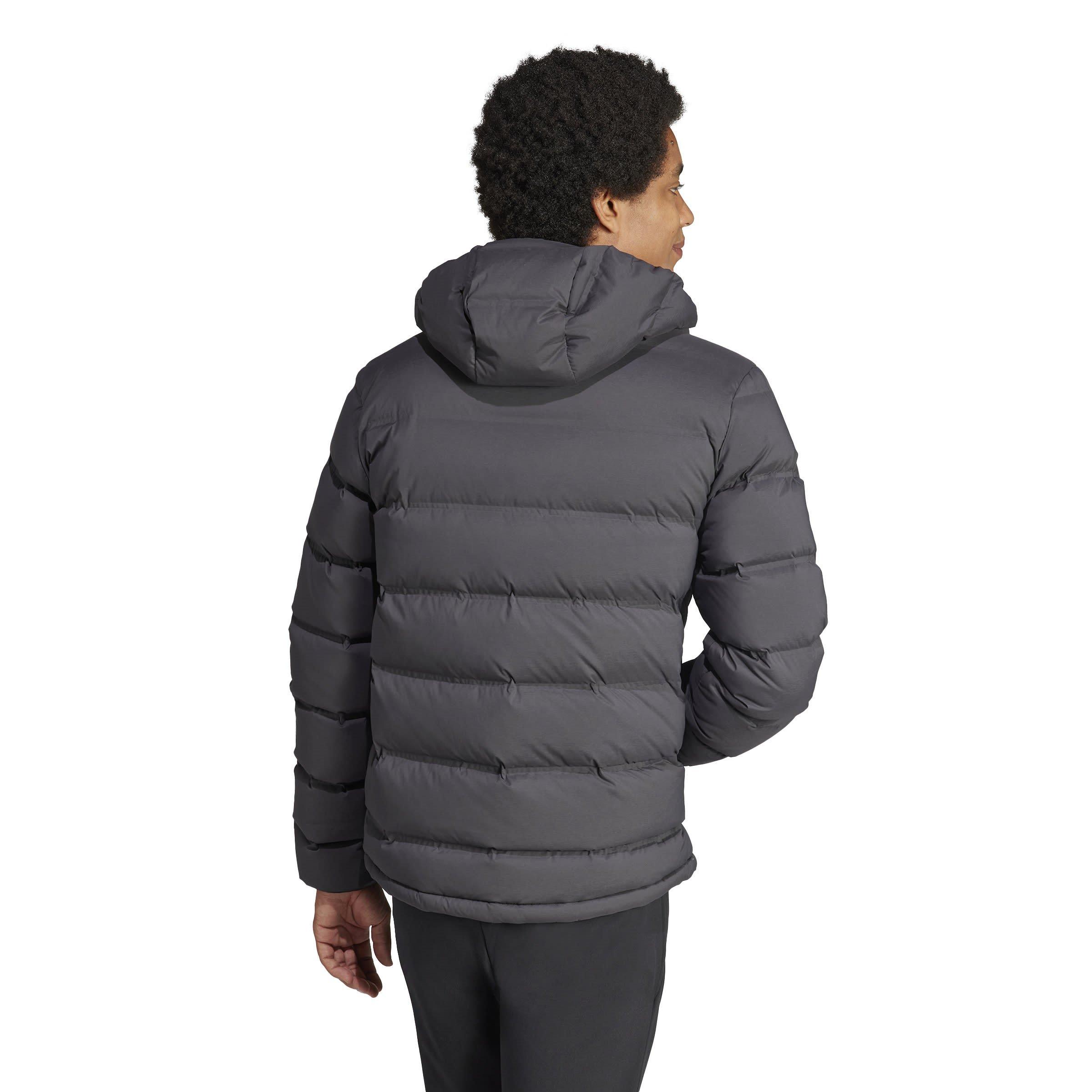 adidas Helionic Stretch Hooded Down Jacket Mens
